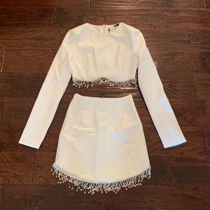 Size XS fashion nova Crystal Lies Skirt Set✨
